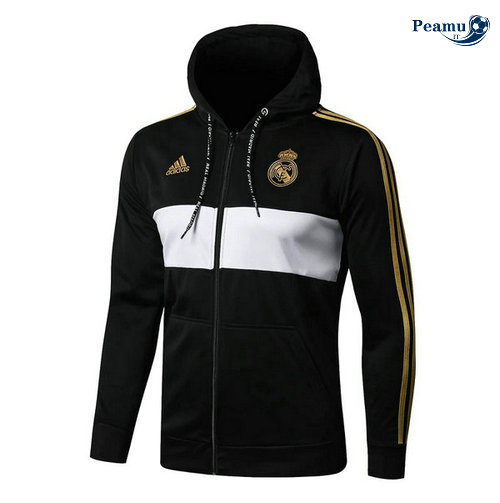 Sweat à capuche Calcio Real Madrid Preto/Bianco 2019-2020
