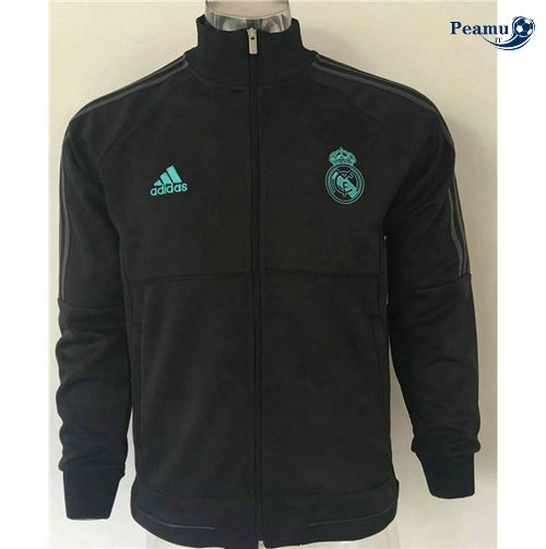 Jaqueta Futebol Real Madrid Preto/Verde 2019-2020