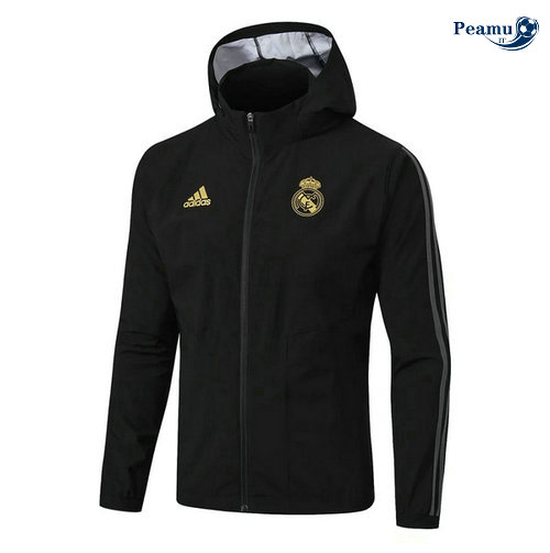 Giacca A Vento Preto Real Madrid 2019-2020