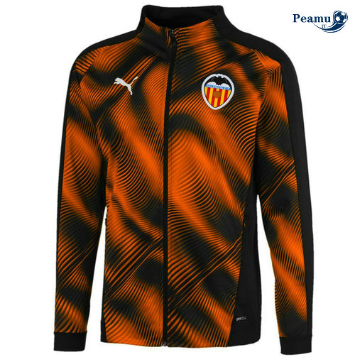 Jaqueta Futebol Valencia Preto Amarelo 2019-2020