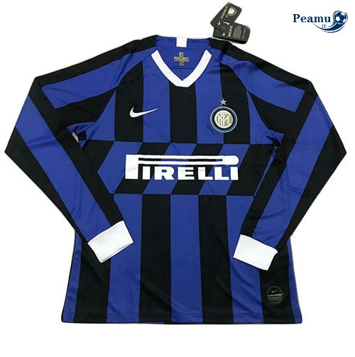 Camisola Futebol Inter Milan Principal Equipamento Manche Longue 2019-2020