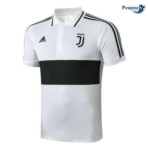 Camisola Futebol Juventus POLO Bianco/Preto 2019-2020