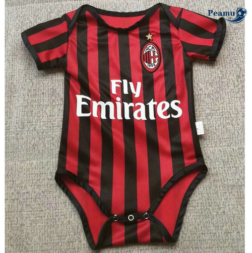 Camisola Futebol AC Milan Bébé Principal Equipamento 2019-2020