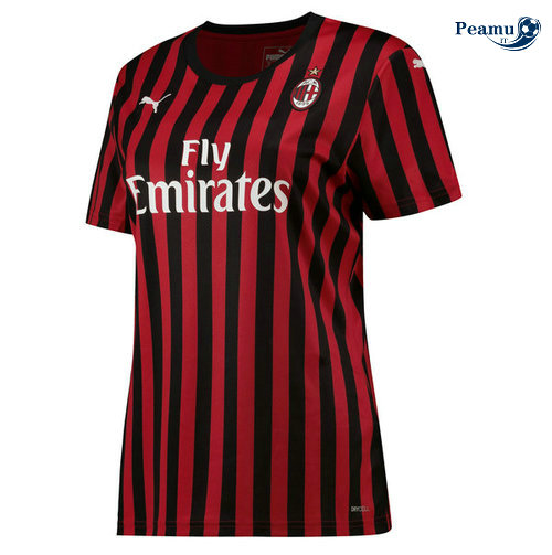 Camisola Futebol AC Milan Mulher Principal Equipamento 2019-2020