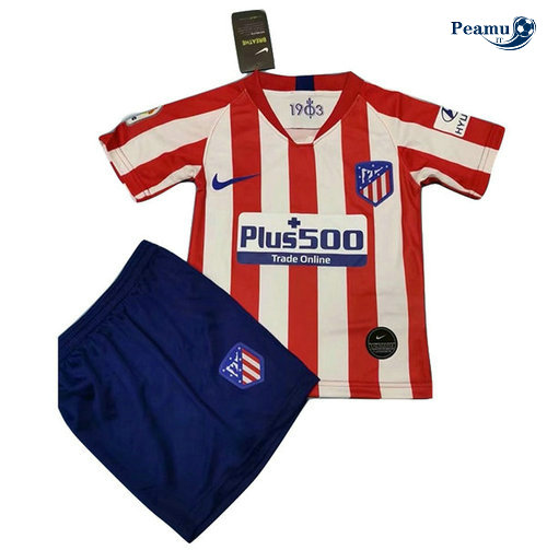 Camisola Futebol Atletico Madrid Crianças Principal Equipamento Vermelho/Bianco 2019-2020