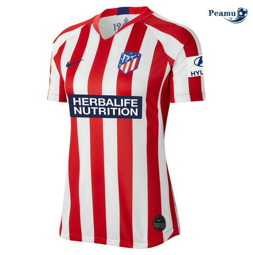 Camisola Futebol Atletico Madrid Mulher Principal Equipamento 2019-2020