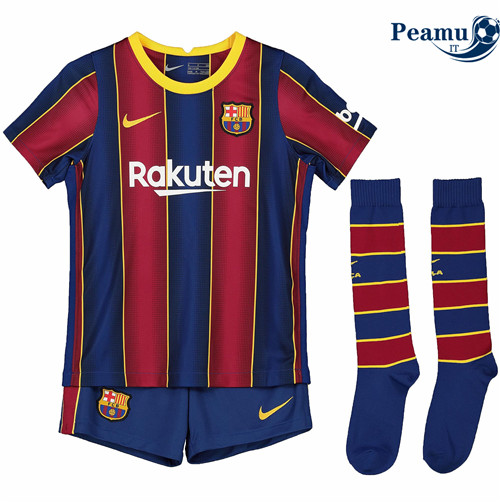 Camisola Futebol Barcelona Crianças Principal Equipamento 2020-2021