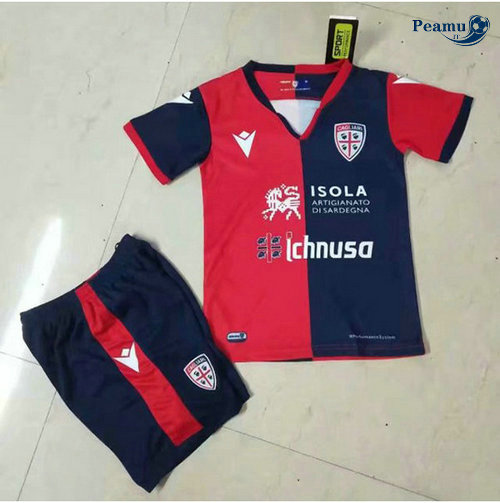 Camisola Futebol Cagliari Crianças Principal Equipamento 2019-2020