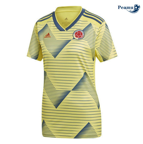 Camisola Futebol Colombia Mulher Principal Equipamento Amarelo 2019-2020