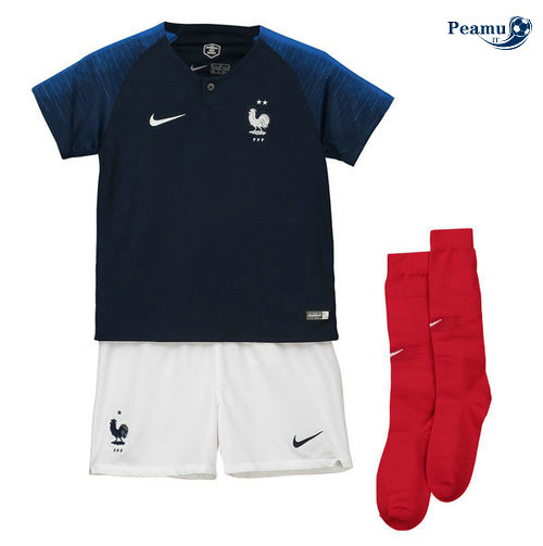 Camisola Futebol França Principal Equipamento Crianças 1819