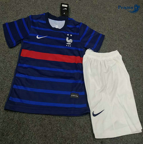 Camisola Futebol França Crianças Principal Equipamento 2020-2021