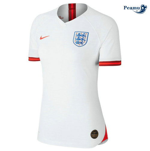 Camisola Futebol Inglaterra Mulher Principal Equipamento Bianco 2019-2020