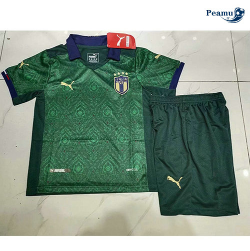 Camisola Futebol Italia Crianças Alternativa Equipamento Verde 2019-2020