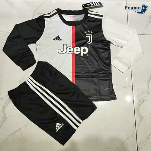 Camisola Futebol Juventus Crianças Principal Equipamento Manche Longue 2019-2020