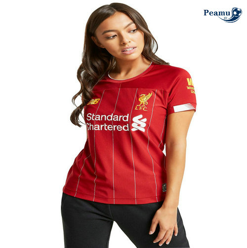 Camisola Futebol Liverpool Mulher Principal Equipamento Vermelho 2019-2020