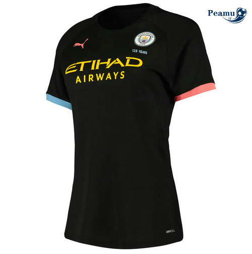 Camisola Futebol Manchester City Mulher Alternativa Equipamento 2019-2020