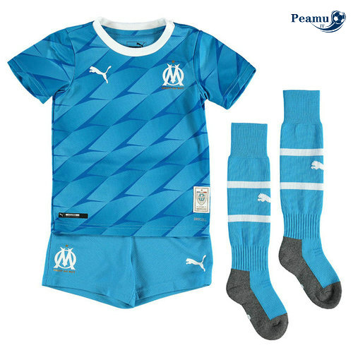 Camisola Futebol Marsella Crianças Alternativa Equipamento Azul clair 2019-2020