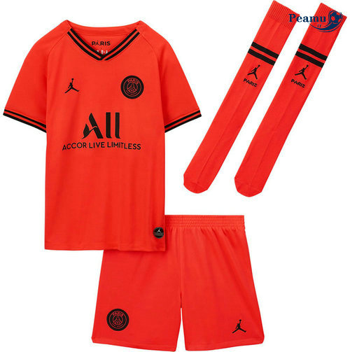 Camisola Futebol PSG Crianças Alternativa Equipamento Arancione/Vermelho 2019-2020