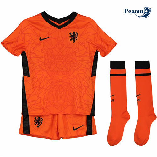 Camisola Futebol Holanda Crianças Principal Equipamento EURO 2020-2021