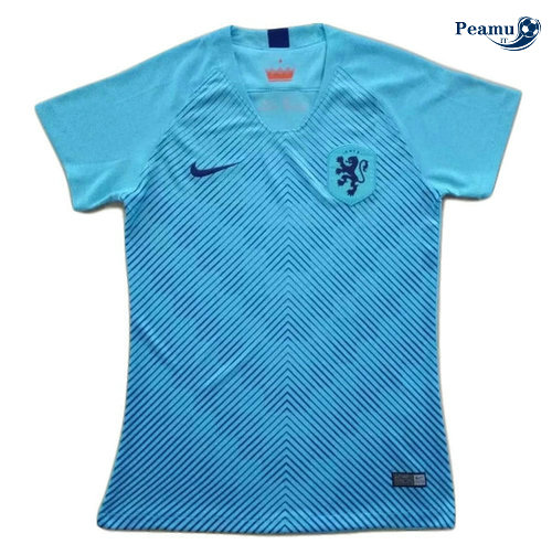 Camisola Futebol Holanda Mulher Alternativa Equipamento Azul clair 2019-2020