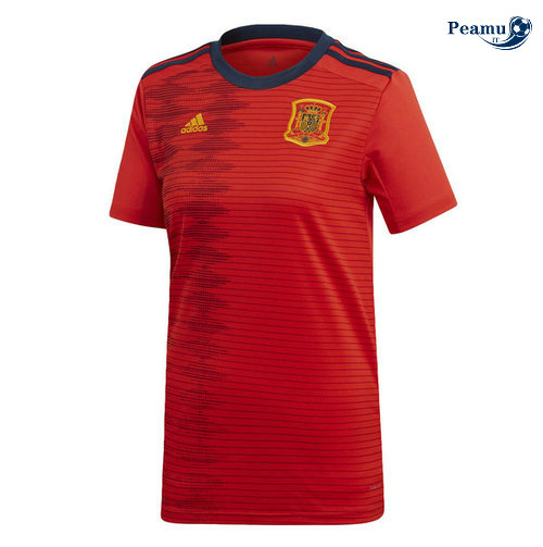 Camisola Futebol Espanha Mulher Principal Equipamento Vermelho 2019-2020