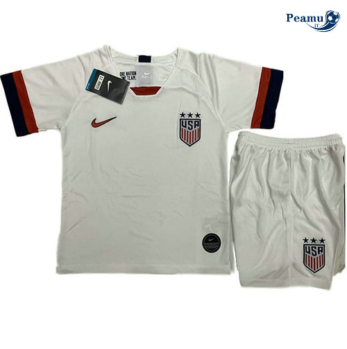 Camisola Futebol Estados Unidos Bianco Crianças Principal Equipamento 2019-2020