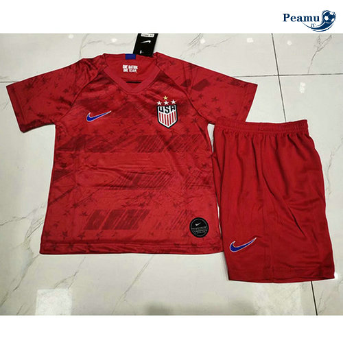 Camisola Futebol Estados Unidos Crianças Alternativa Equipamento 4 stars Vermelho 2019-2020