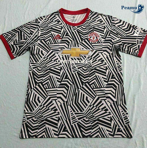Camisola Futebol Manchester United pre-match Preto/Bianco 2020-2021