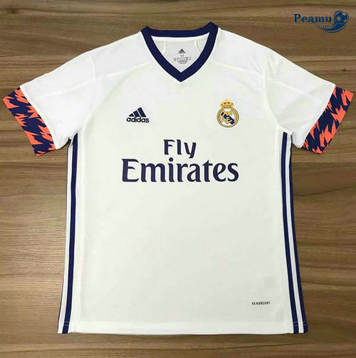 Camisola Futebol Real Madrid Bianco 2020-2021