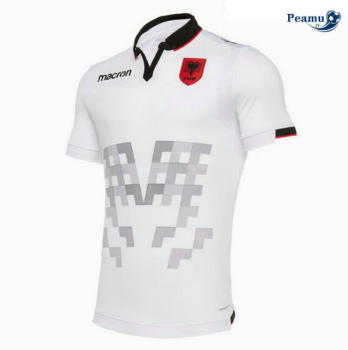 Camisola Futebol Albânia Alternativa Equipamento Bianco 2019-2020