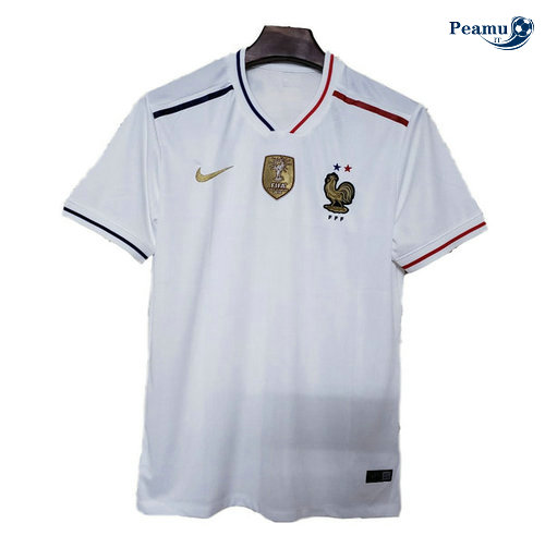 Camisola Futebol França Alternativa Equipamento Bianco 2019-2020