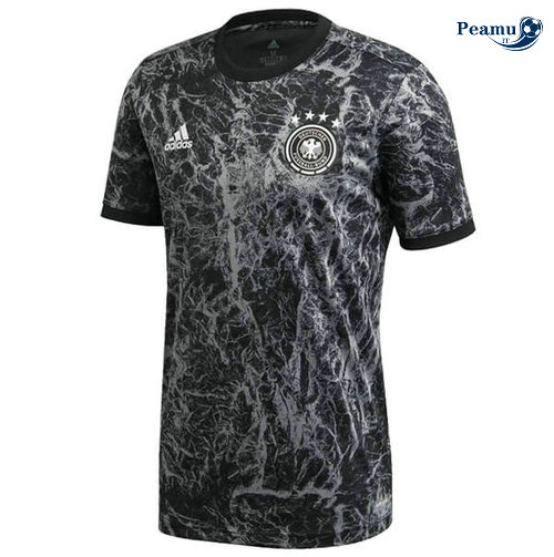 Camisola Futebol Alemanha Training Pre Match Preto 2020-2021