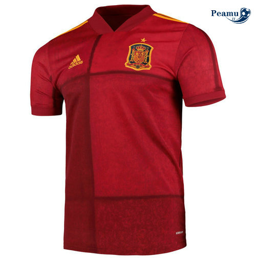 Camisola Futebol Espanha Principal Equipamento UEFA Euro 2020-2021