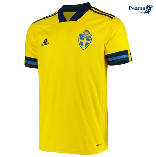 Camisola Futebol Suecia Principal Equipamento UEFA Euro 2020-2021