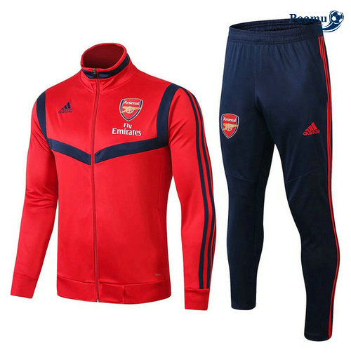 Casaco de Fato de Treino Arsenal Vermelho/Azul clair 2019-2020 Collo Alto