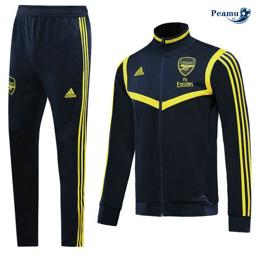 Casaco de Fato de Treino Arsenal Azul navy/Amarelo 2019-2020 Collo Alto