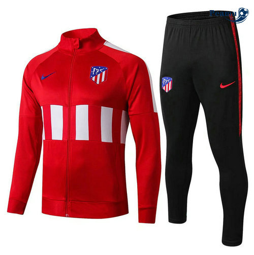 Casaco de Fato de Treino Atletico Madrid Vermelho Preto 2019-2020
