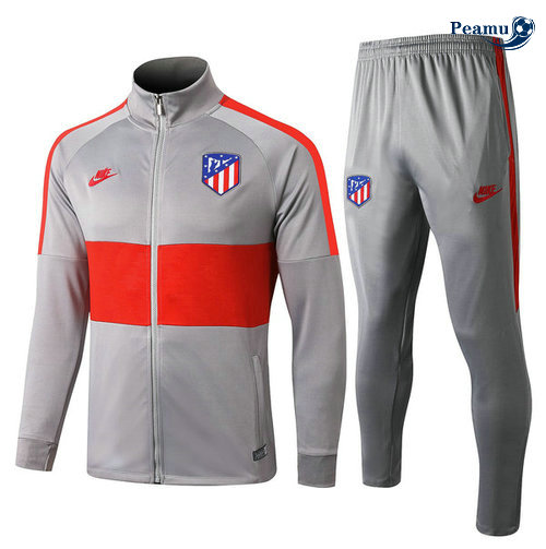 Casaco de Fato de Treino Atletico Madrid Cinza/Vermelho 2019-2020