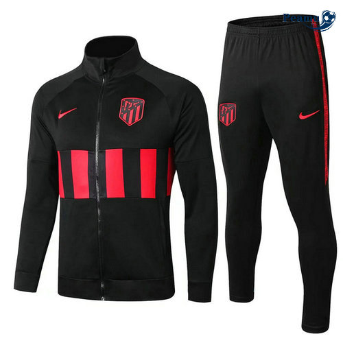 Casaco de Fato de Treino Atletico Madrid Preto/Vermelho 2019-2020