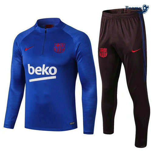 Fato de Treino Barcelona beko Azul clair 2019-2020 Sweat Zippe