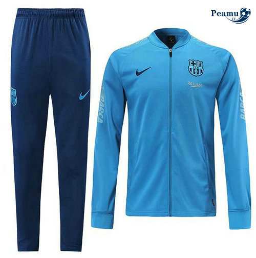 Casaco de Fato de Treino Barcelona Azul clair 2019-2020