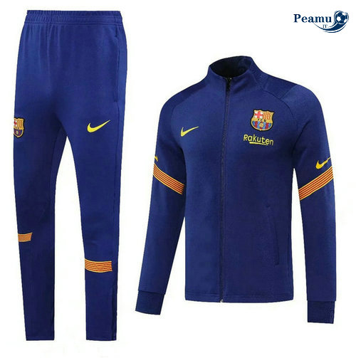 Casaco de Fato de Treino Barcelona Azul navy 2020-2021