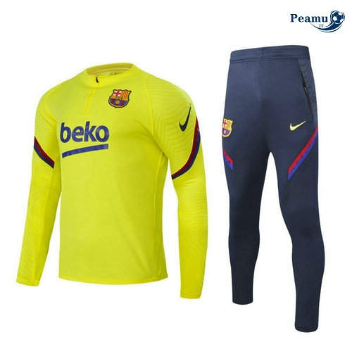 Fato de Treino Barcelona Amarelo 2020-2021