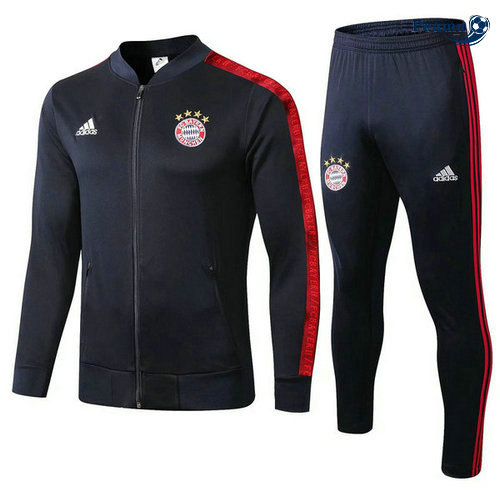 Casaco de Fato de Treino Bayern de Munique Azul navy 2019-2020