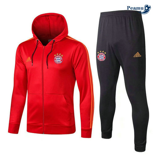 Casaco de Fato de Treino con cappuccio Bayern de Munique Vermelho/Azul navy 2019-2020