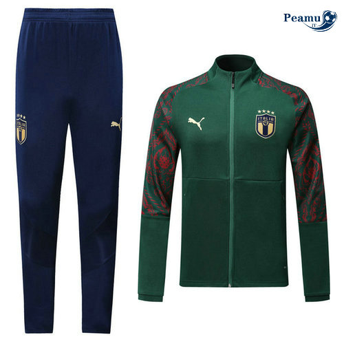 Casaco de Fato de Treino Italia Verde/Azul navy 2019-2020