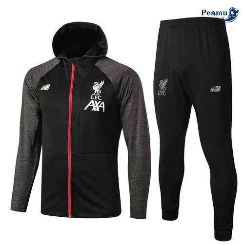 Casaco de Fato de Treino con cappuccio Liverpool Preto 2019-2020 M098