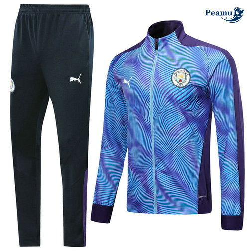 Casaco de Fato de Treino Manchester City Porpora/Azul clair 2019-2020