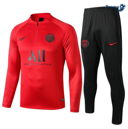 Fato de Treino PSG Vermelho/Preto 2019-2020 M115