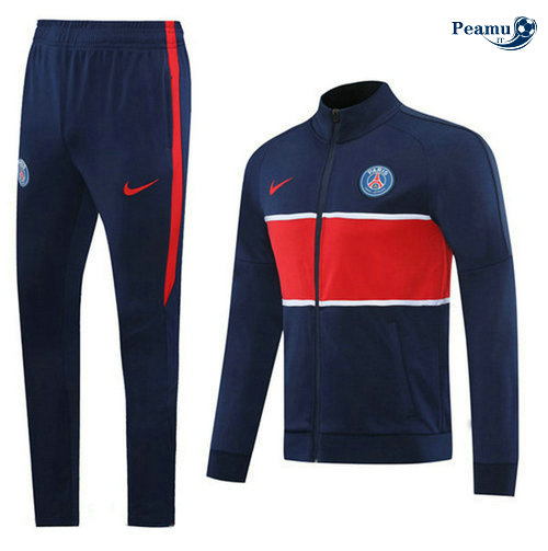 Casaco de Fato de Treino PSG Azul navy/Vermelho 2020-2021